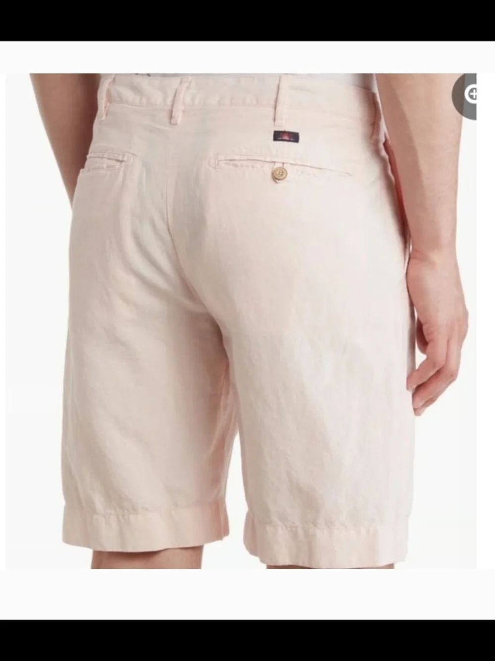 Faherty Malibu Shorts NWT Summer Pink Linen Blend Men's Size 40 9